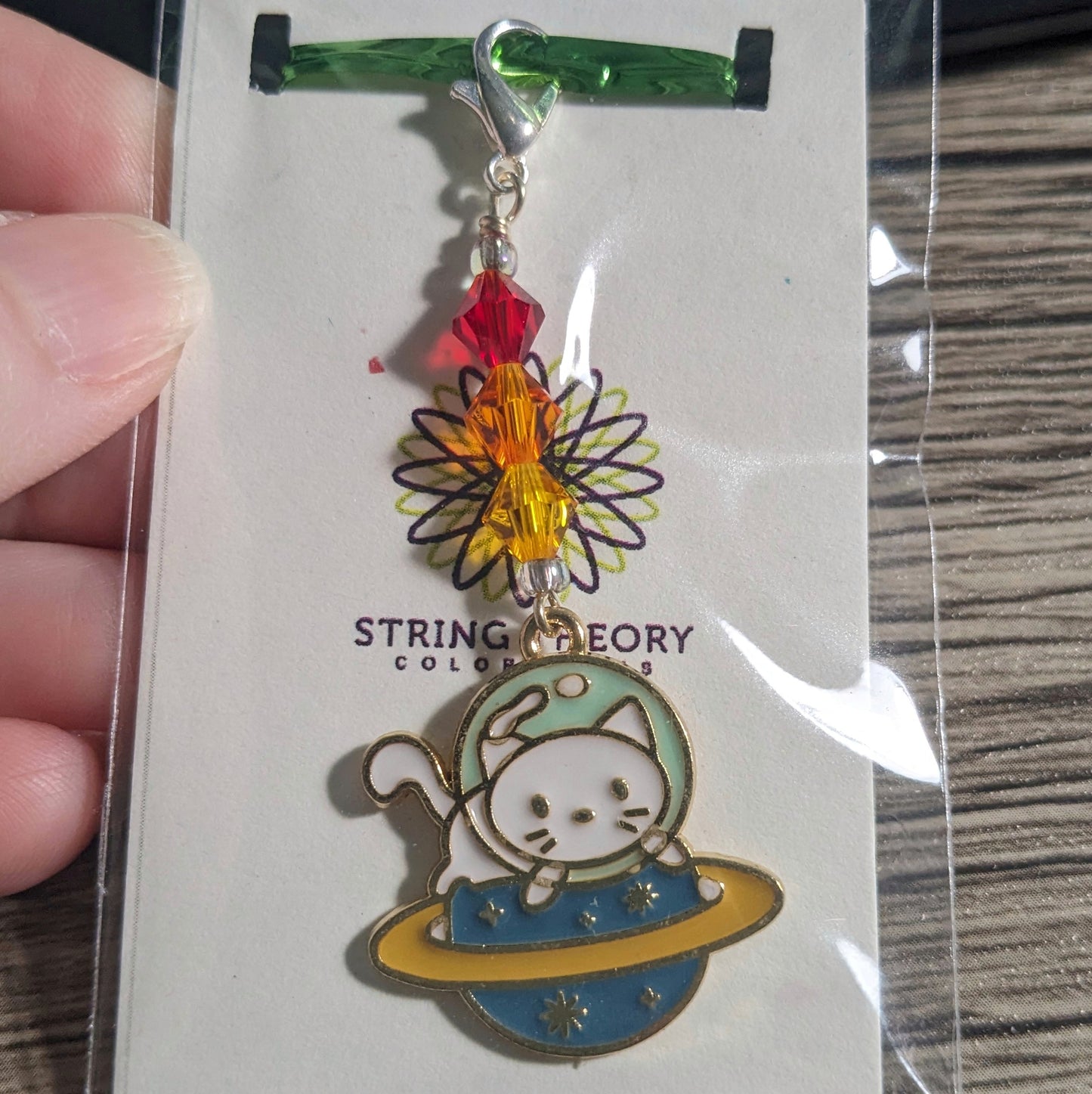 Space Kitten Progress Keeper & Earrings