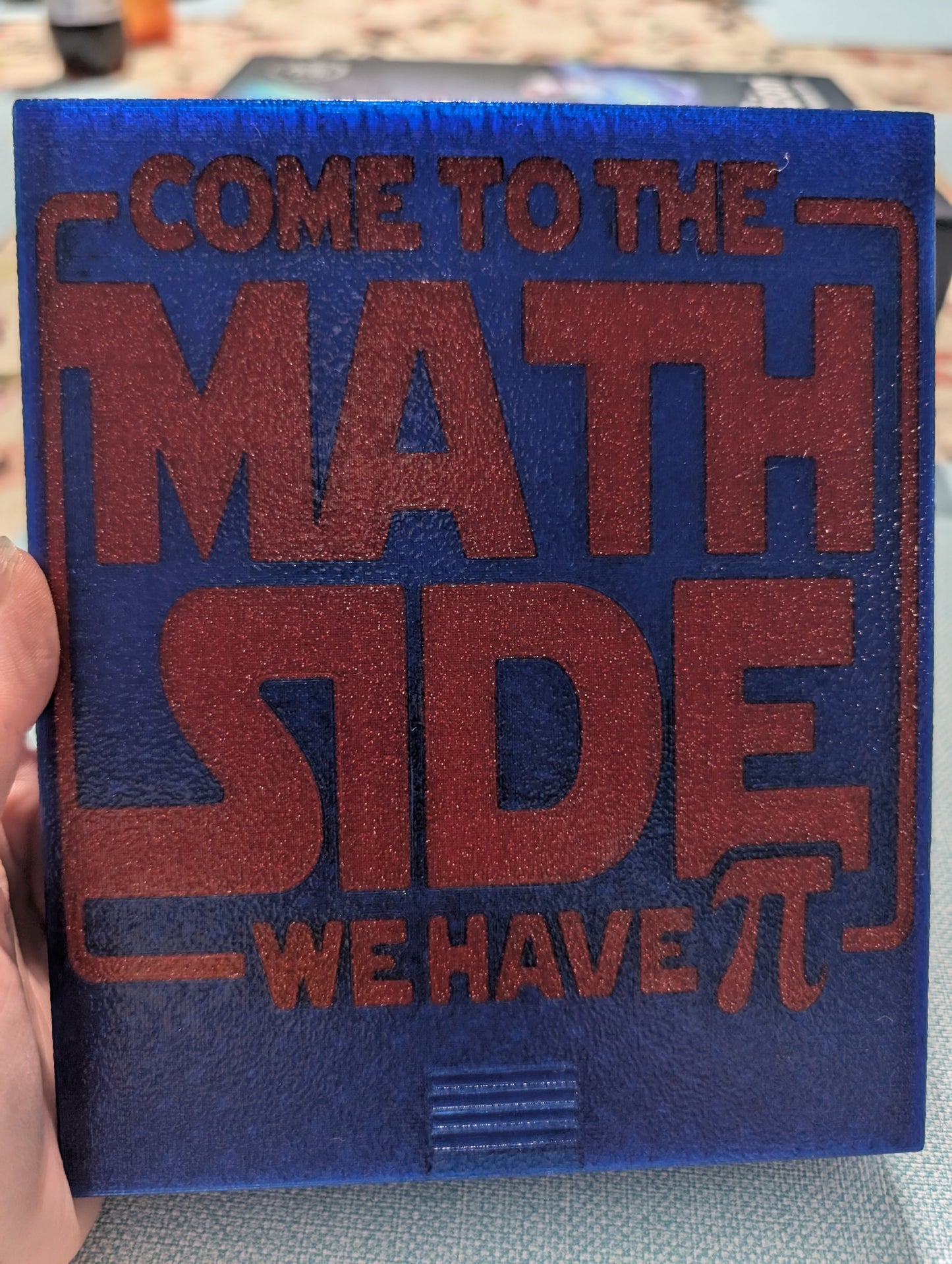 3D printed Notions Box--Come to the Math Side