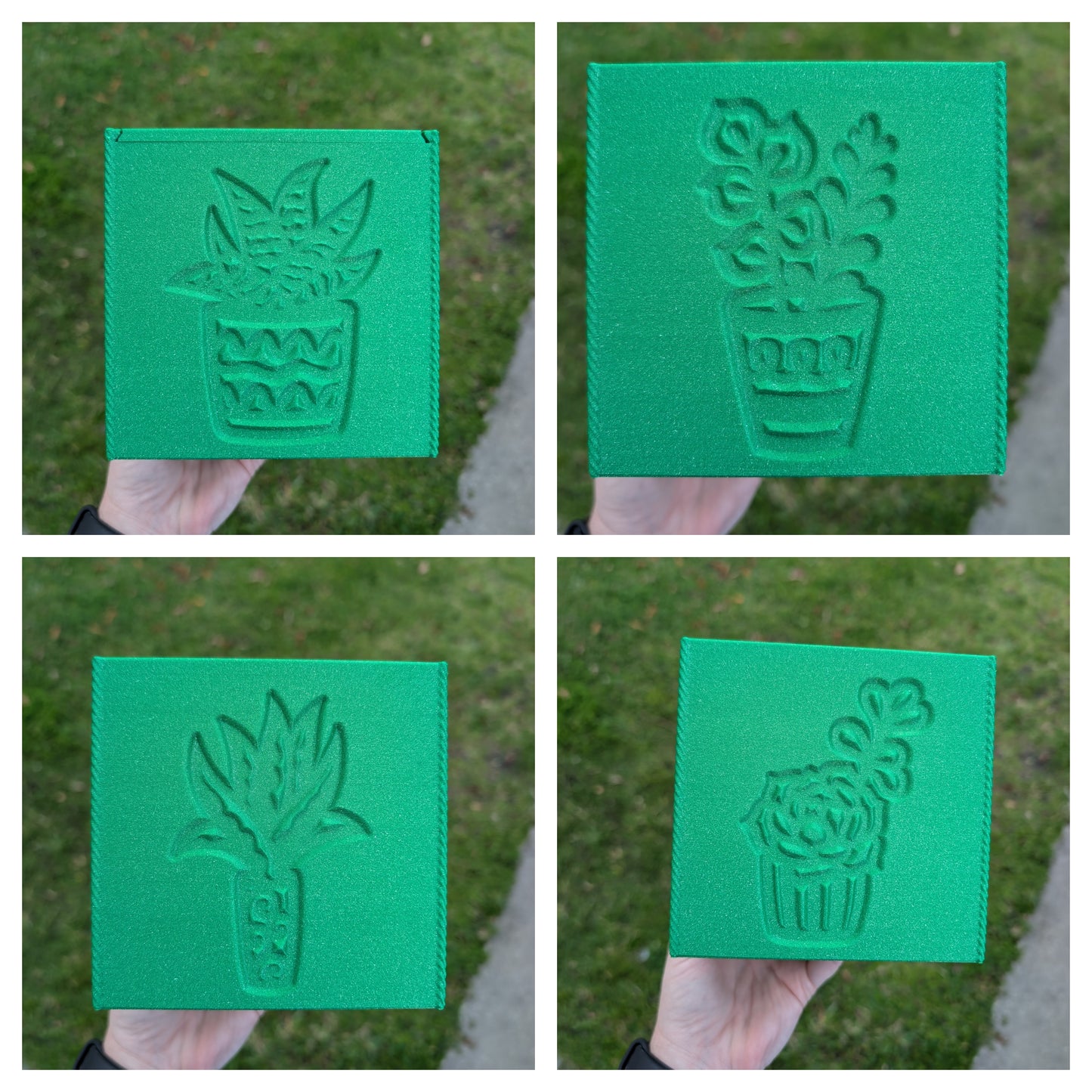 3D printed Yarn Box--Succulents