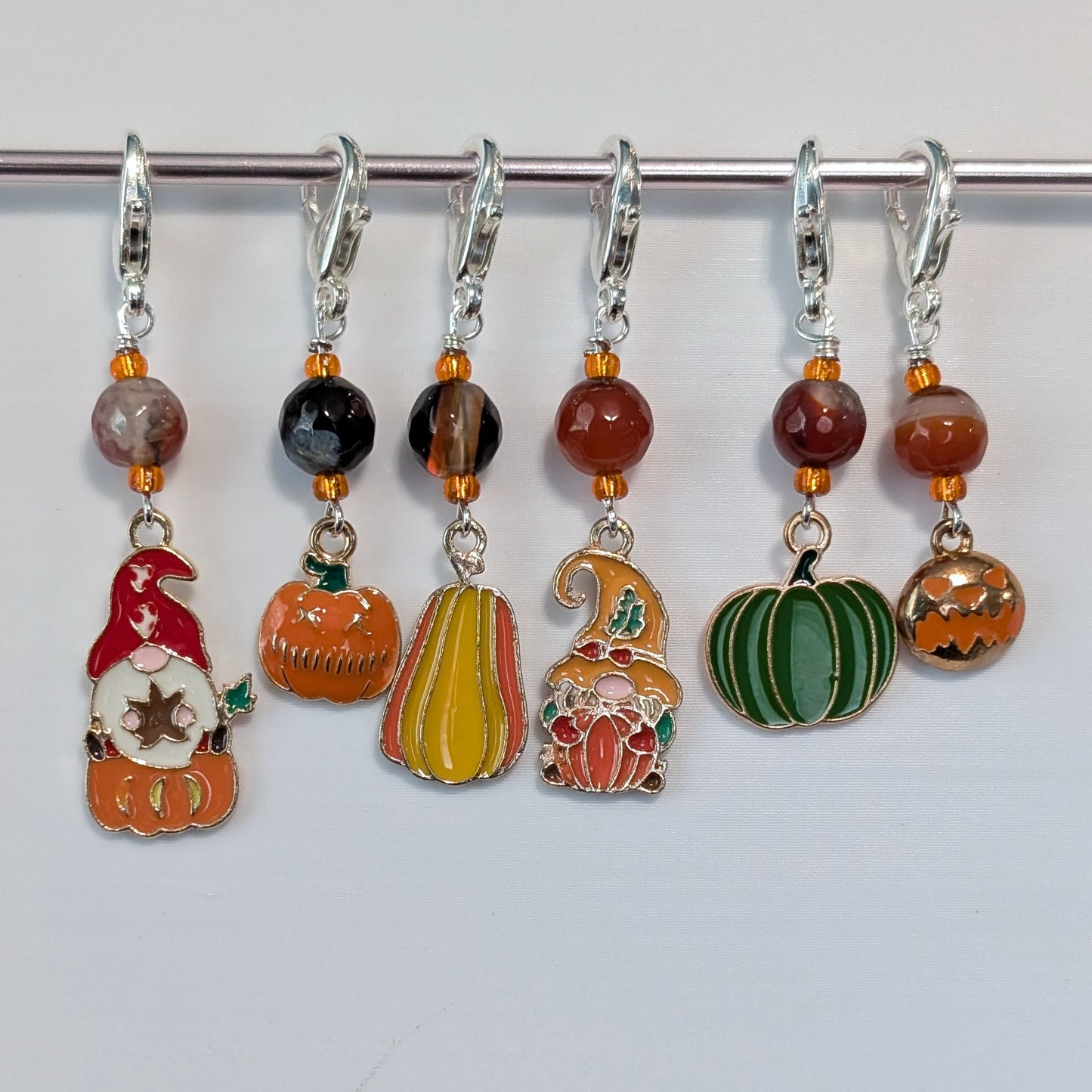 Holiday Gnomes Stitch Markers & Earrings