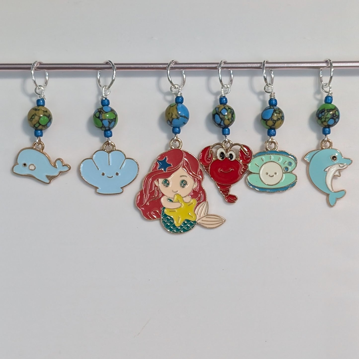 Better Down Where it's Wetter Stitch Markers & Earrings