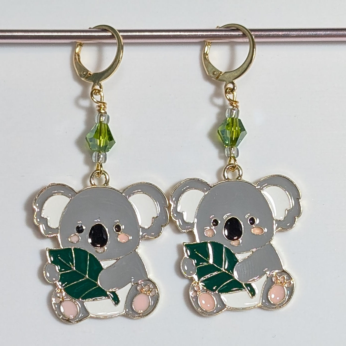 Koala-fied Earrings and Stitch Markers