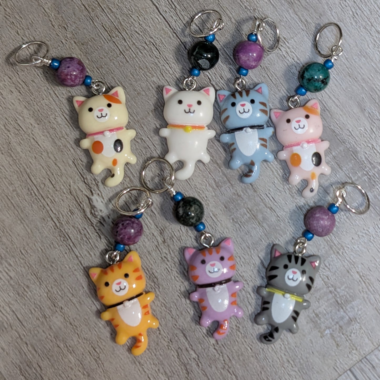 It's a Trap! Kittens Earrings & Stitch Markers