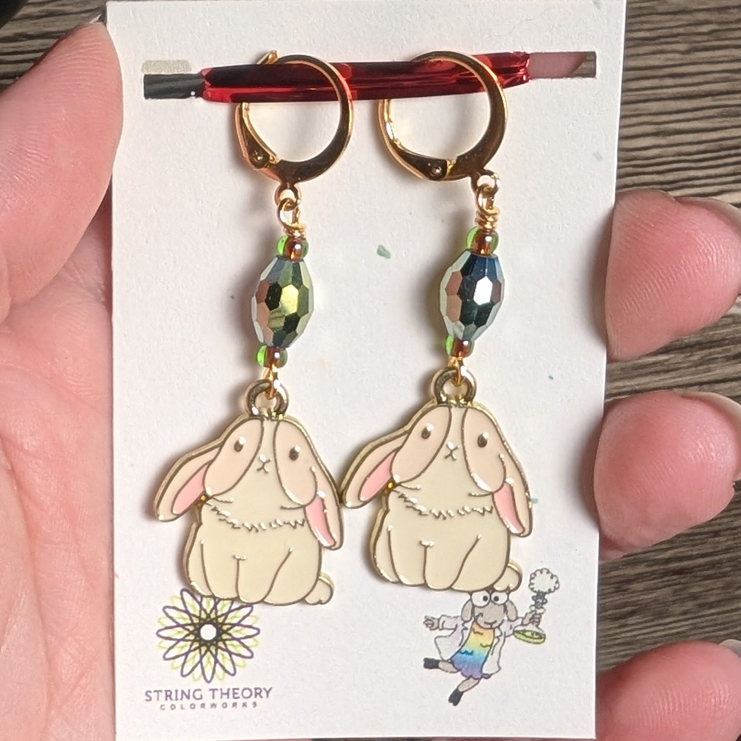 Chibi Animals Earrings & Stitch Markers
