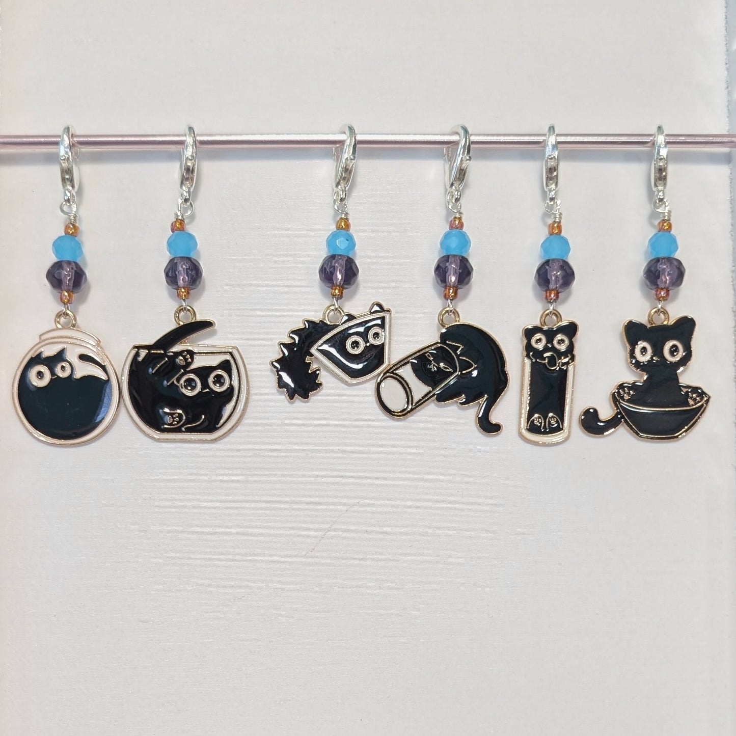 The Void Causes Trouble Enamel Earrings & Stitch Markers