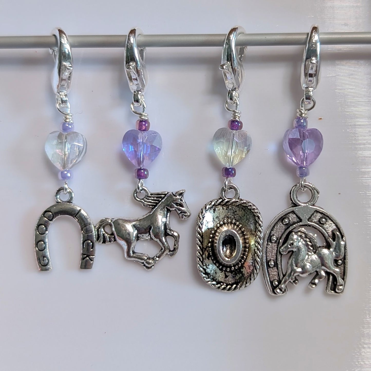 Horses Earrings & Stitch Markers