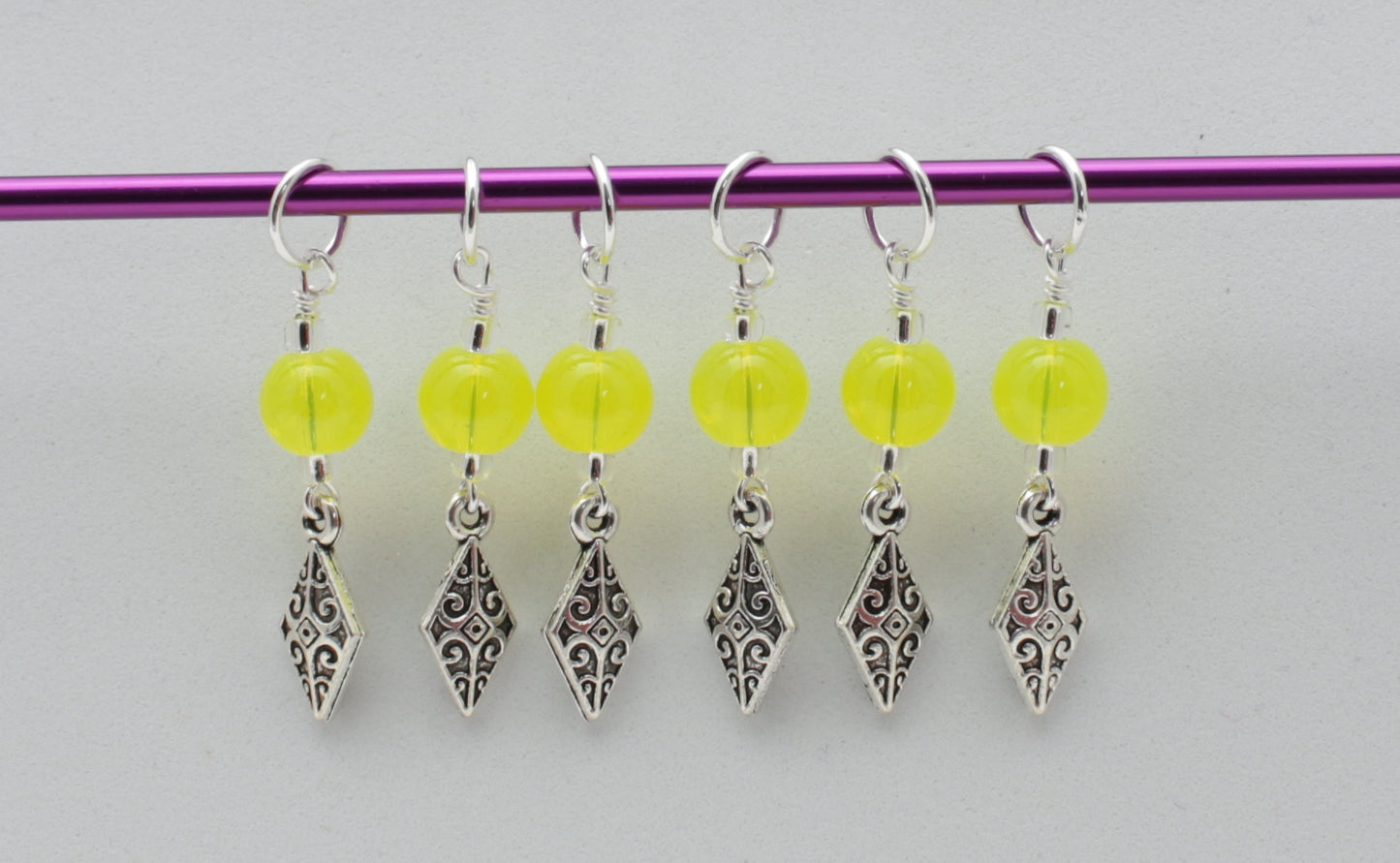 Filigree Diamond Stitch Markers
