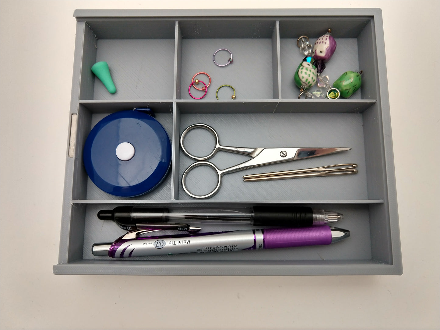 3D printed Notions Box--Hi five! Or not....