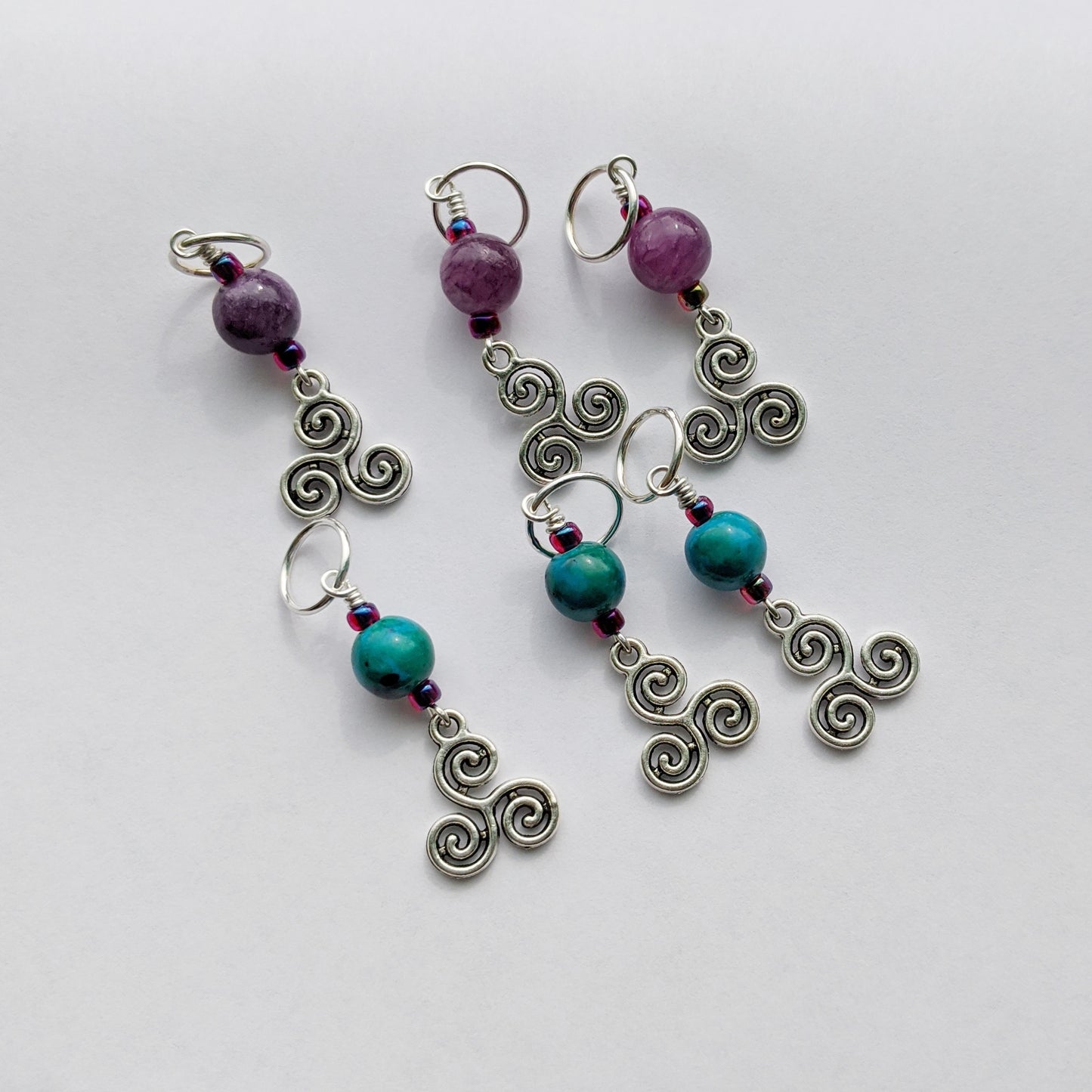 Triswirl Stitch Markers (S6)