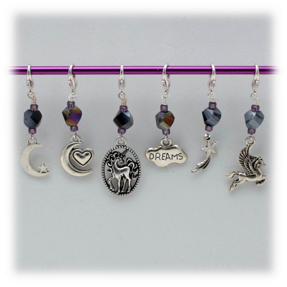 Moon Dream Pony Stitch Marker Set