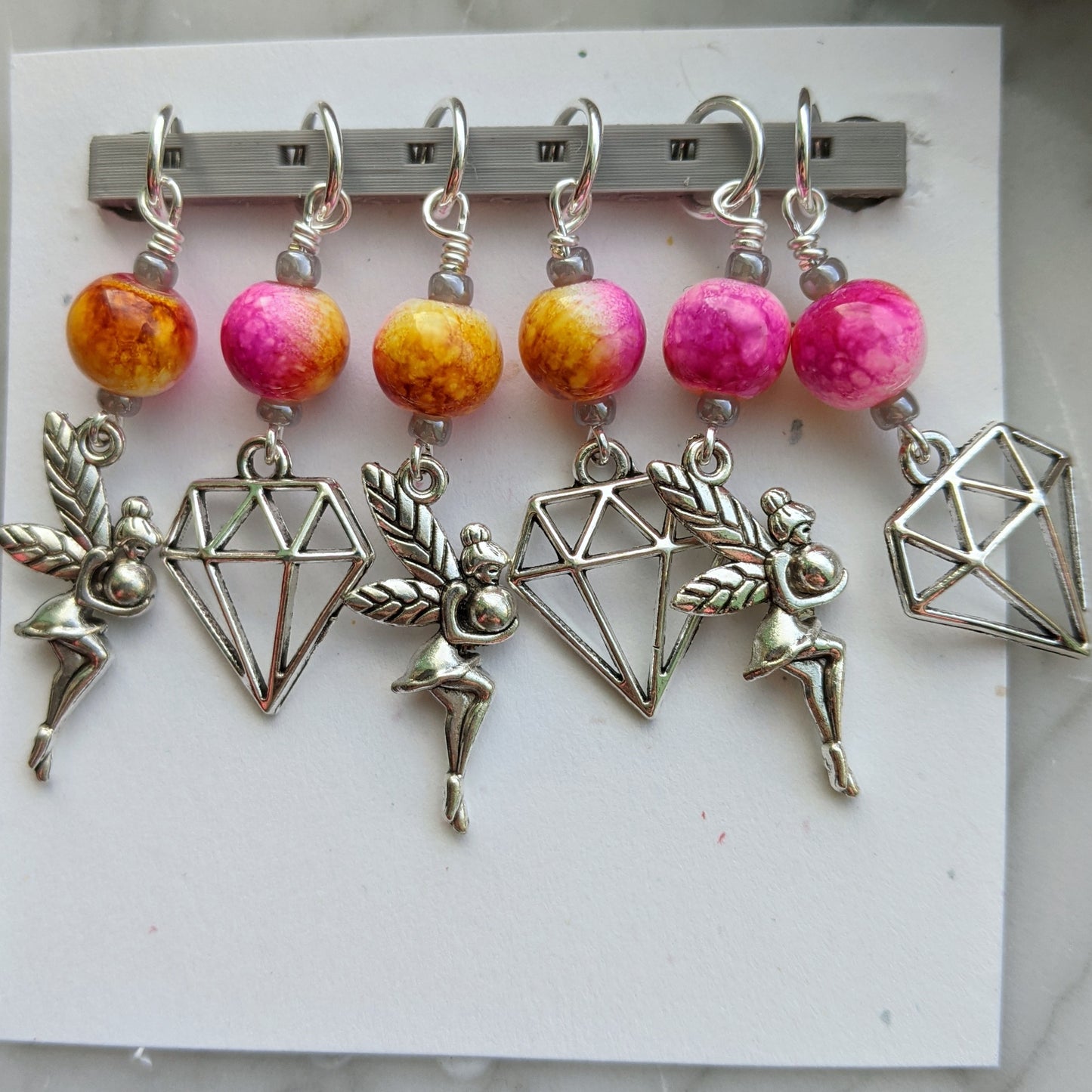 Fairy Gems Stitch Markers