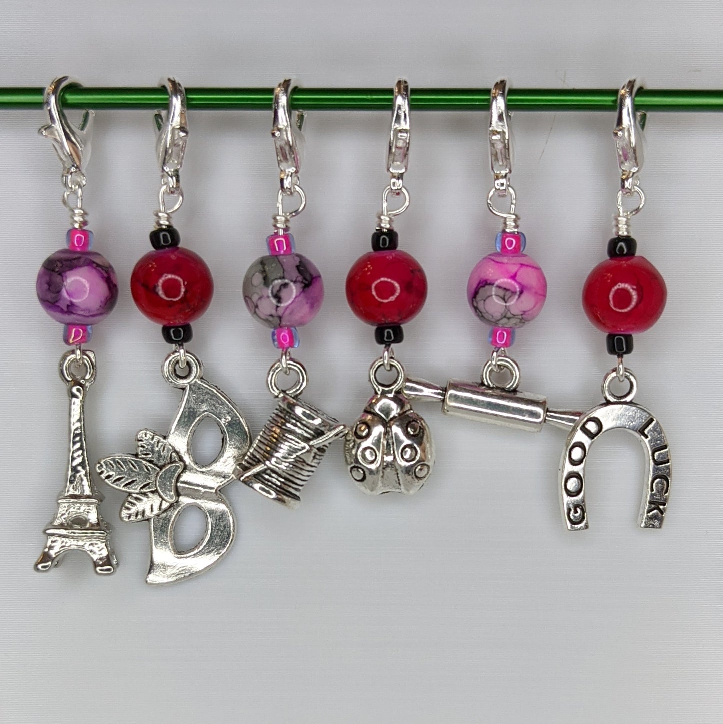 Ladybug Stitch Marker Set