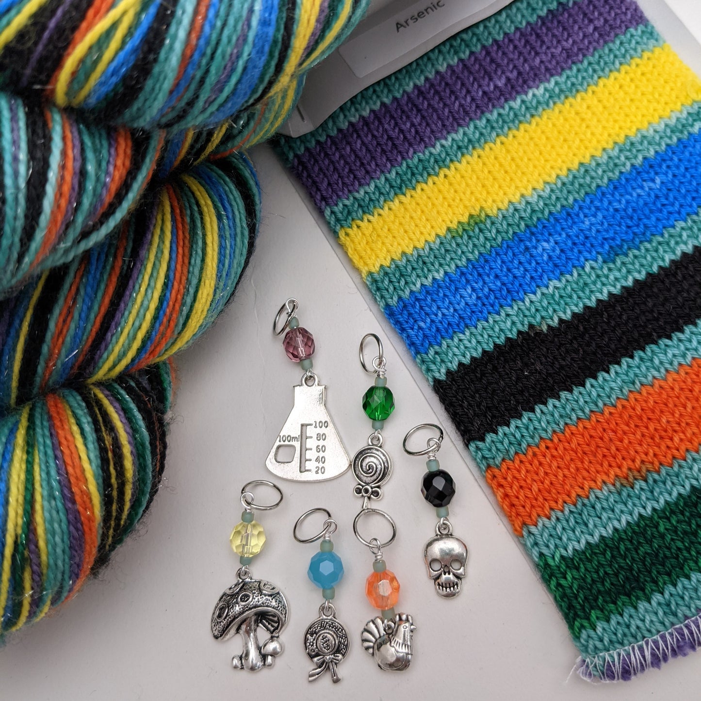 Arsenic Stitch Marker Set