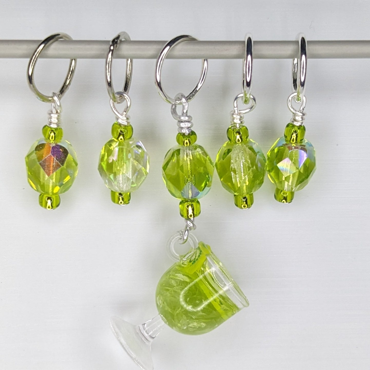 Cucumber Martini Markers & Earrings