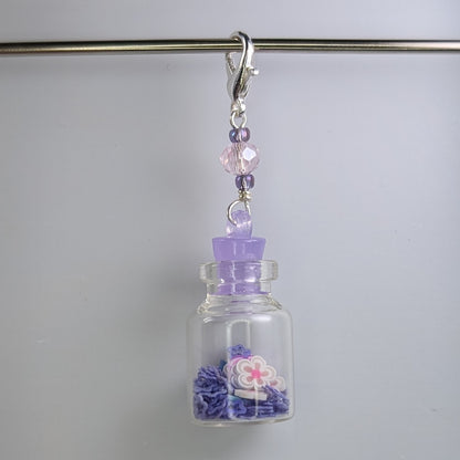 Glitter Jar Earrings & Stitch Markers