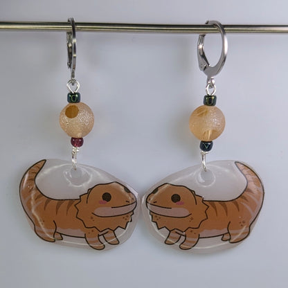 Scaly Friends Earrings & Stitch Markers