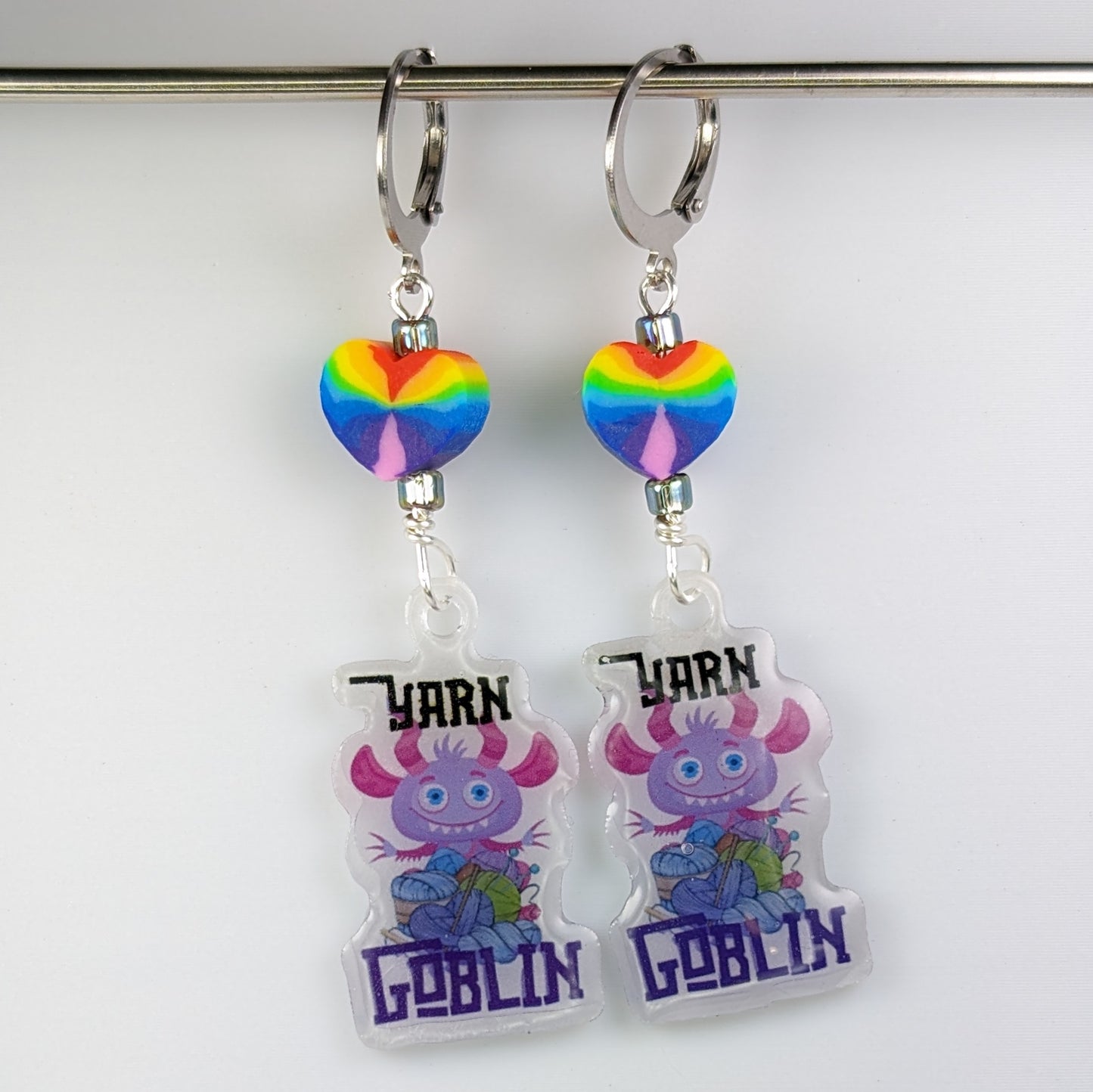 Yarn Goblin Earrings & Stitch Markers