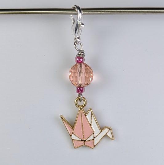 Paper Crane Stitch Markers & Earrings