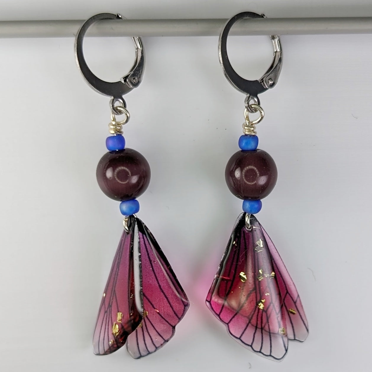 Butterfly Wings Earrings & Stitch Markers