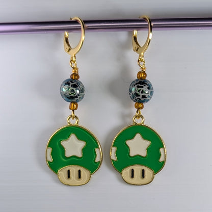 Gamer Man Earrings & Stitch Markers