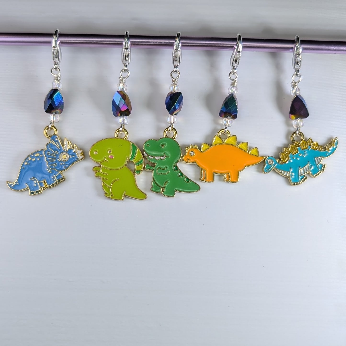 Cartoon Dino Stitch Marker Set