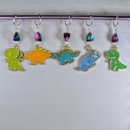 Cartoon Dino Stitch Marker Set