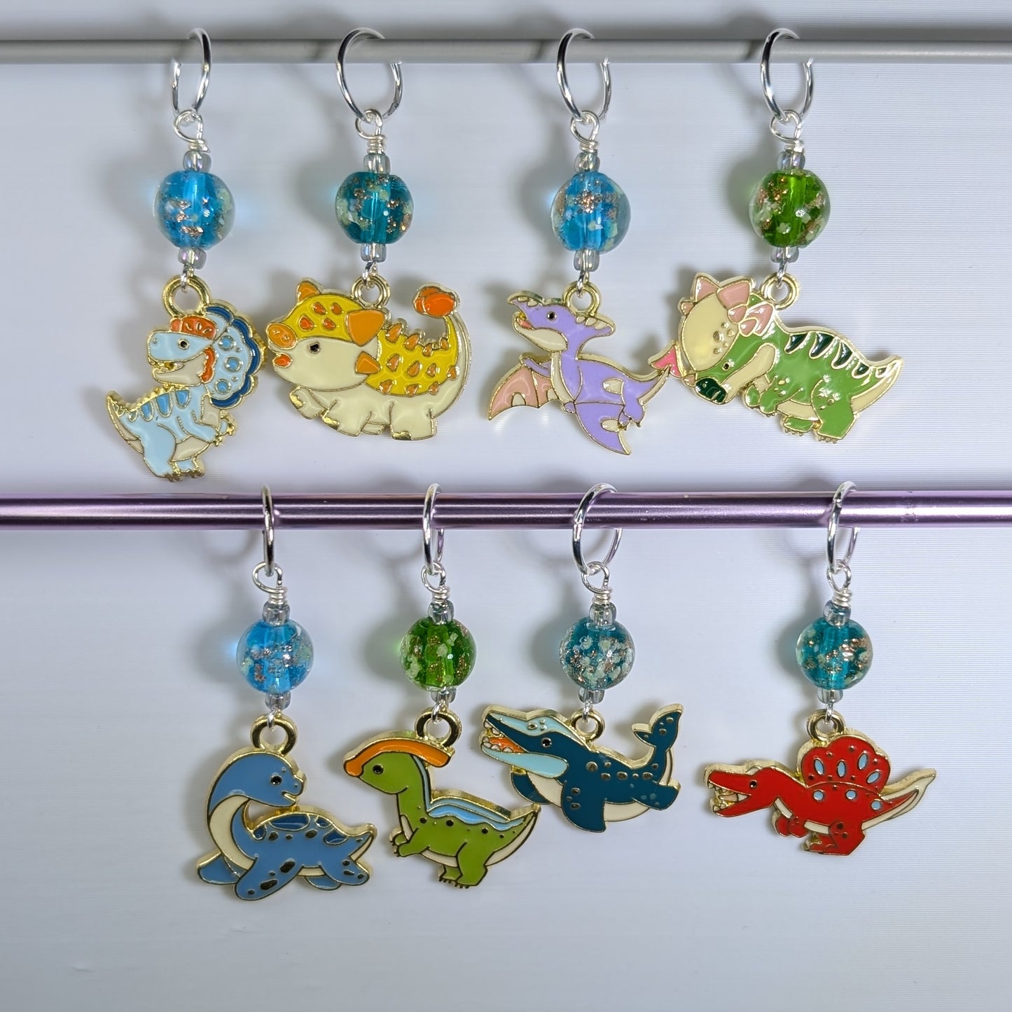 Cartoon Dino Stitch Marker Set