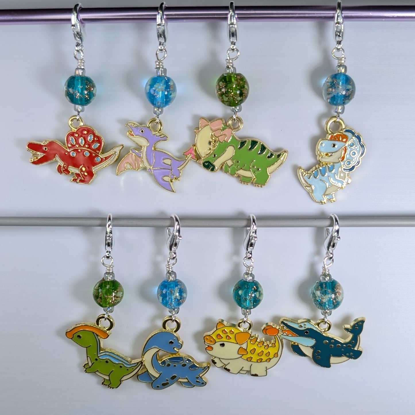 Cartoon Dino Stitch Marker Set