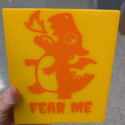 3D printed Notions Box--Fearsome Baby Dragon