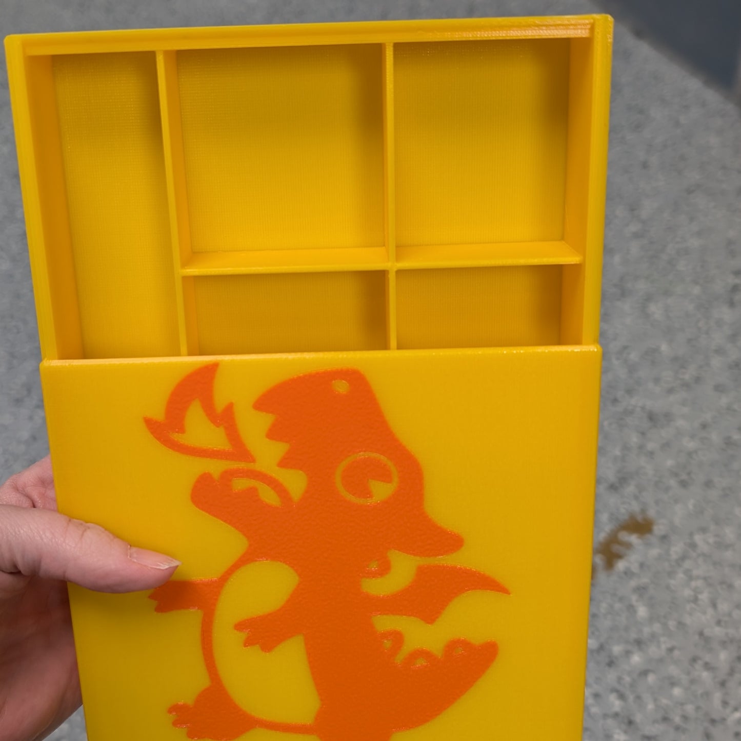 3D printed Notions Box--Fearsome Baby Dragon