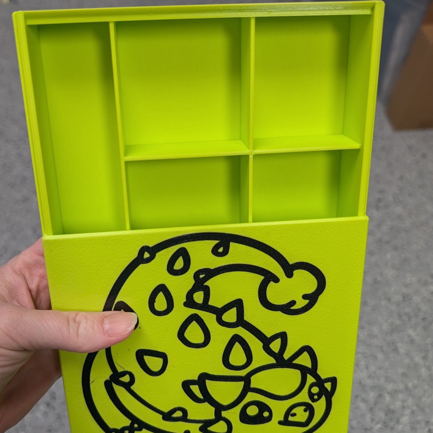 3D printed Notions Box--Ankylosaurus