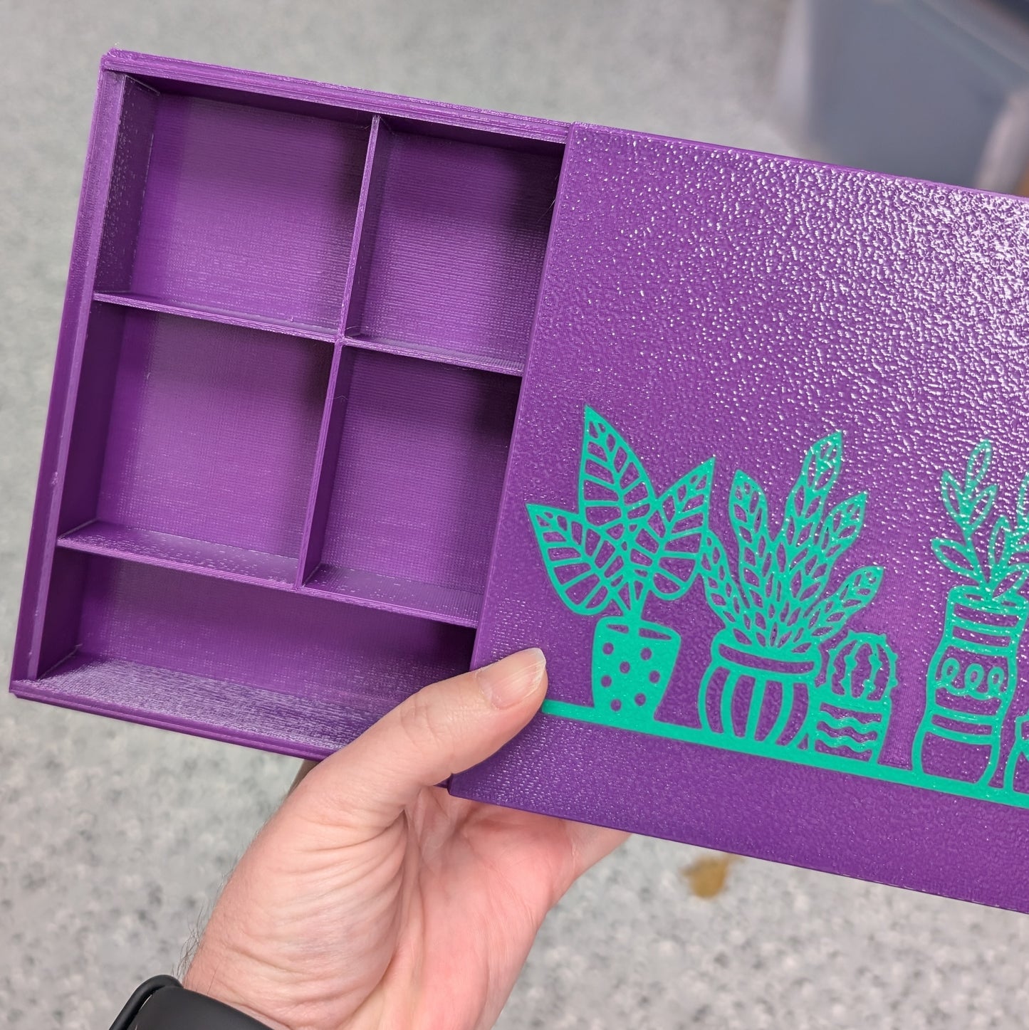 3D printed Notions Box--Plant Lovers