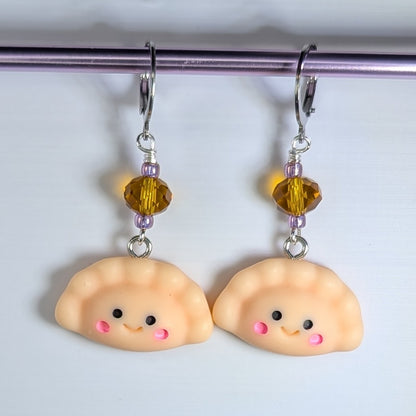 Pierogi Earrings & Stitch Markers