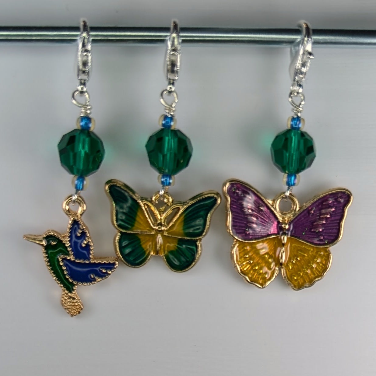 Opalescent Enamel Pollinators Markers or Earrings