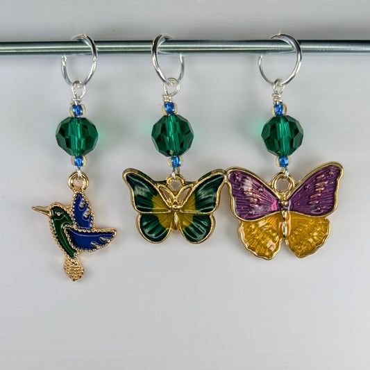 Opalescent Enamel Pollinators Markers or Earrings