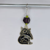 Plague Kitty Earrings & Stitch Markers