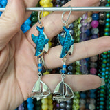 Shark Snack Earrings & Stitch Markers