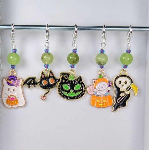 Trick or Treat Yourself Earrings & Stitch Markers