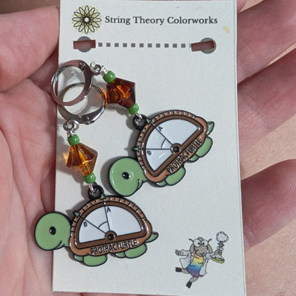 Math-imals Earrings & Stitch Markers