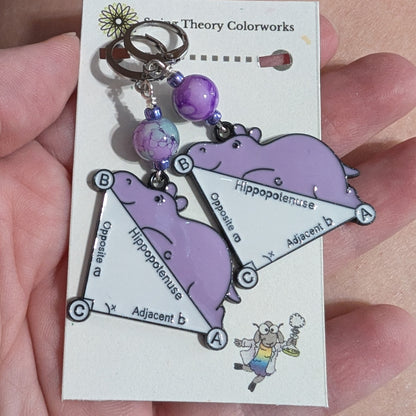 Math-imals Earrings & Stitch Markers