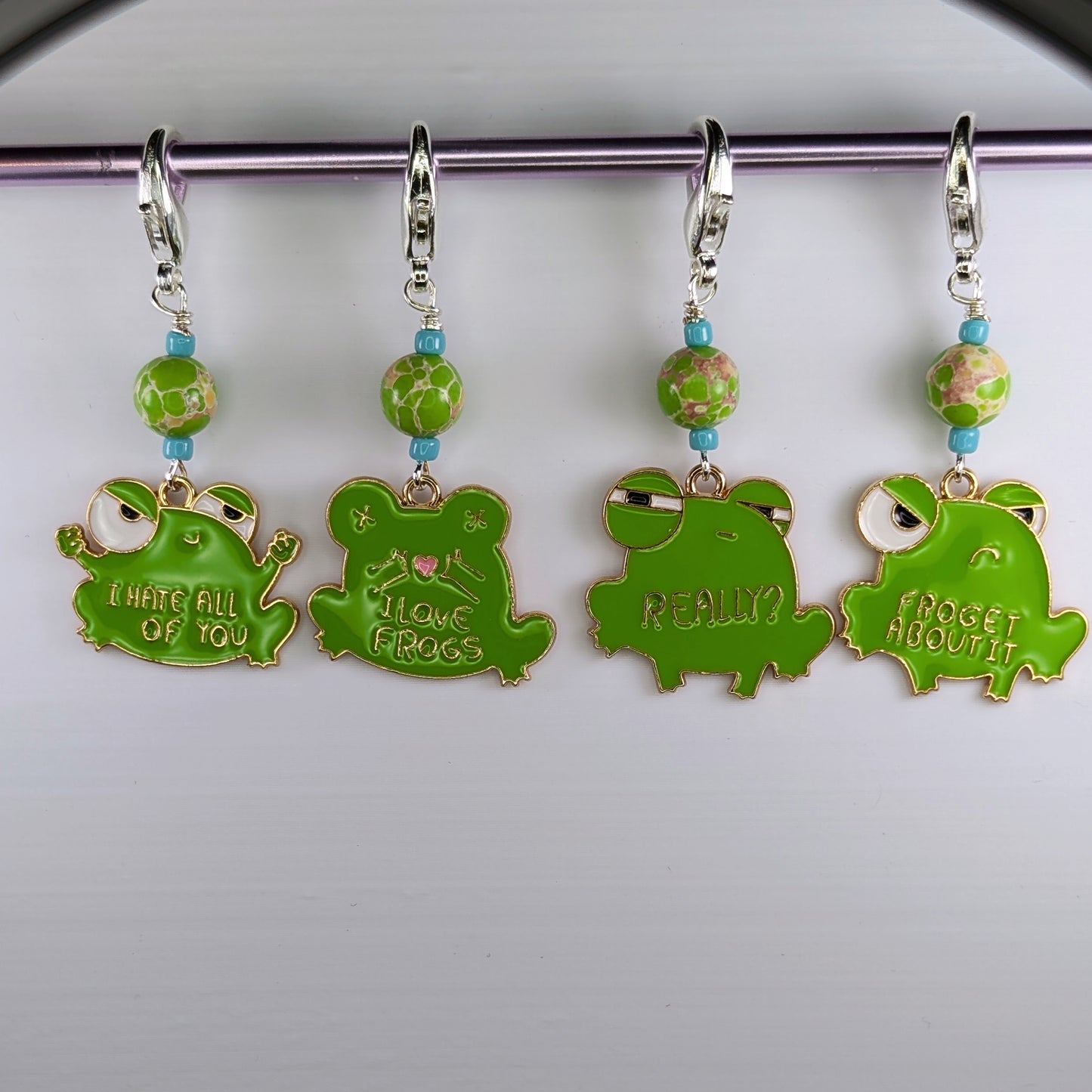 Sassy Frogs Markers & Earrings