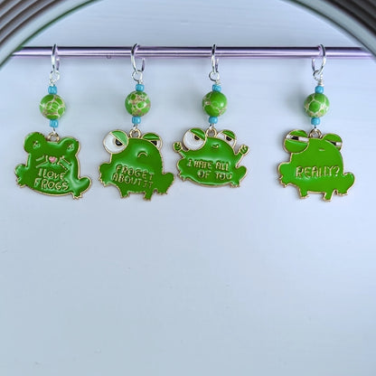 Sassy Frogs Markers & Earrings