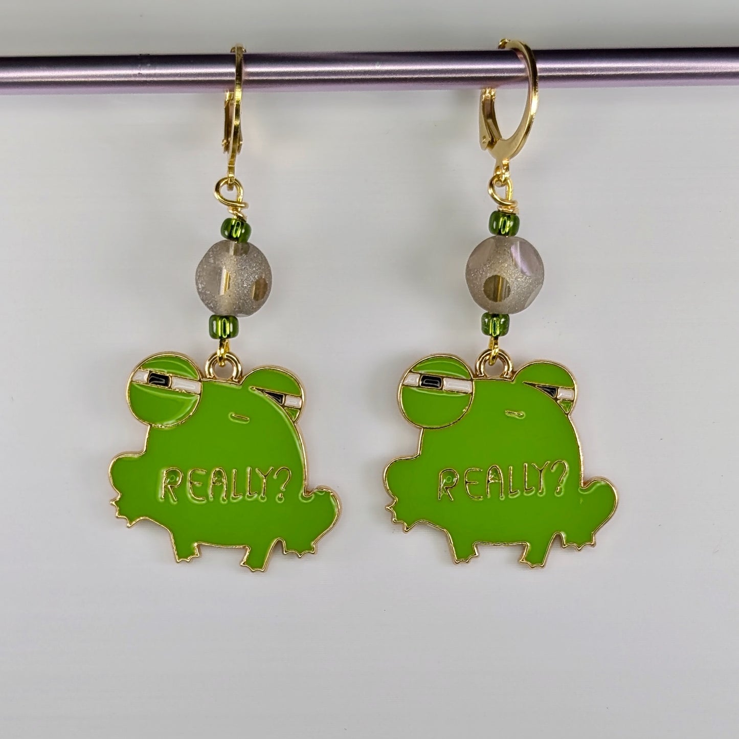 Sassy Frogs Markers & Earrings