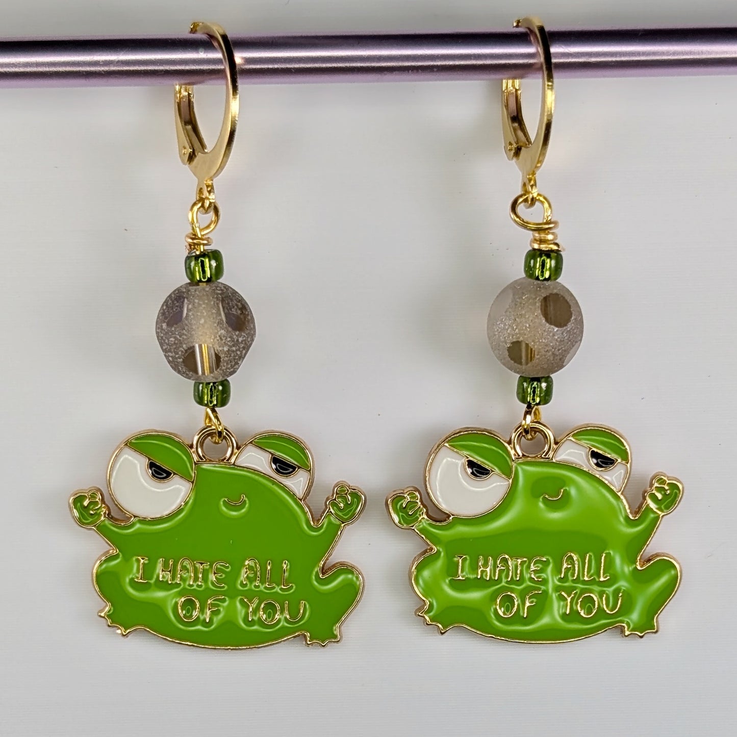 Sassy Frogs Markers & Earrings