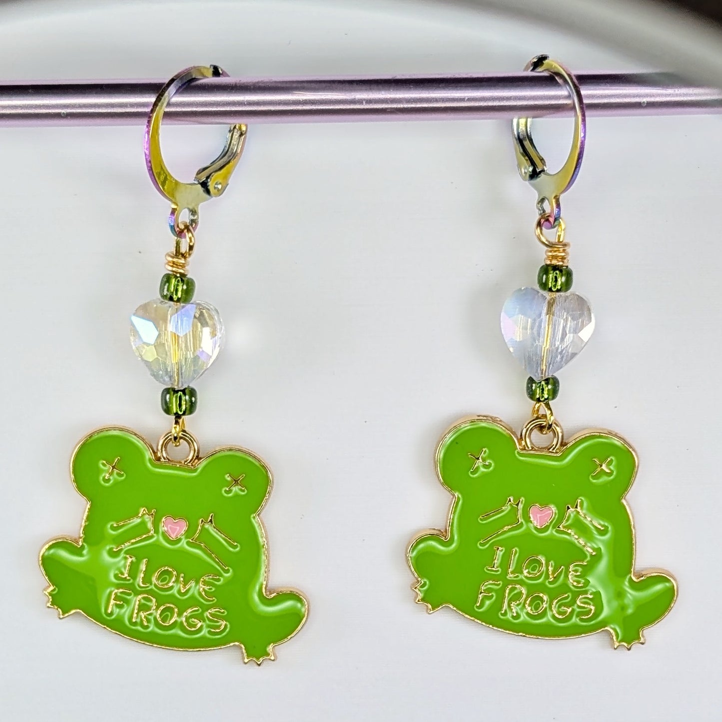 Sassy Frogs Markers & Earrings