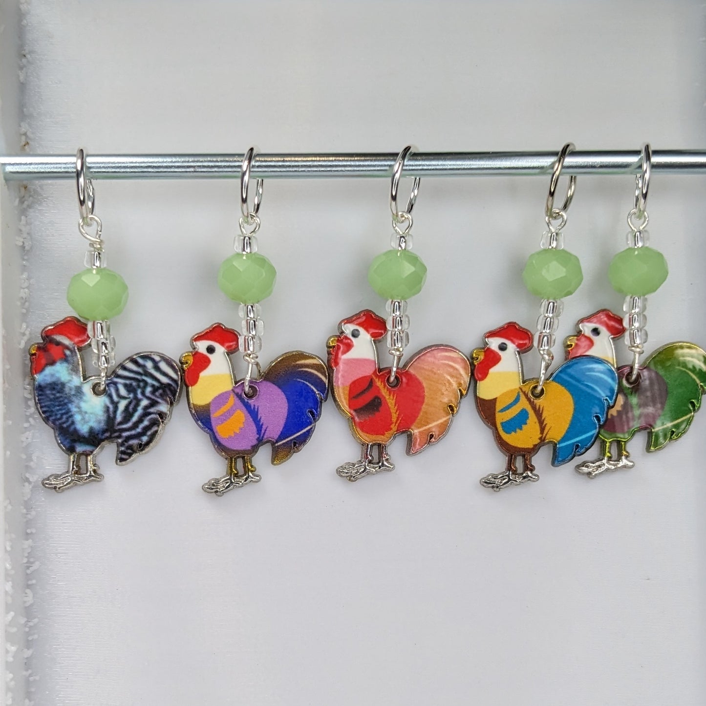 Roosters Markers & Earrings