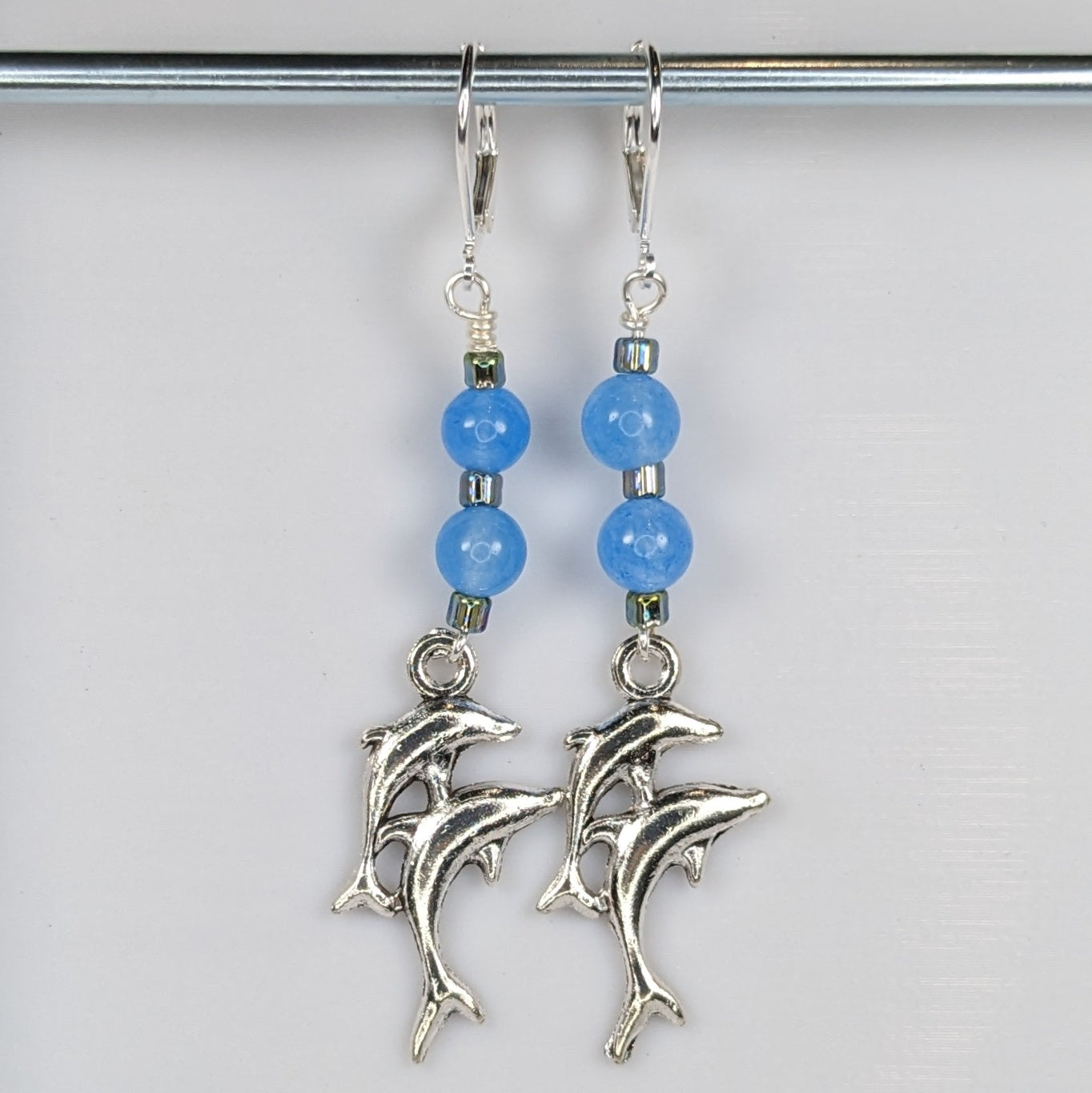 Silver Dolphin Earrings