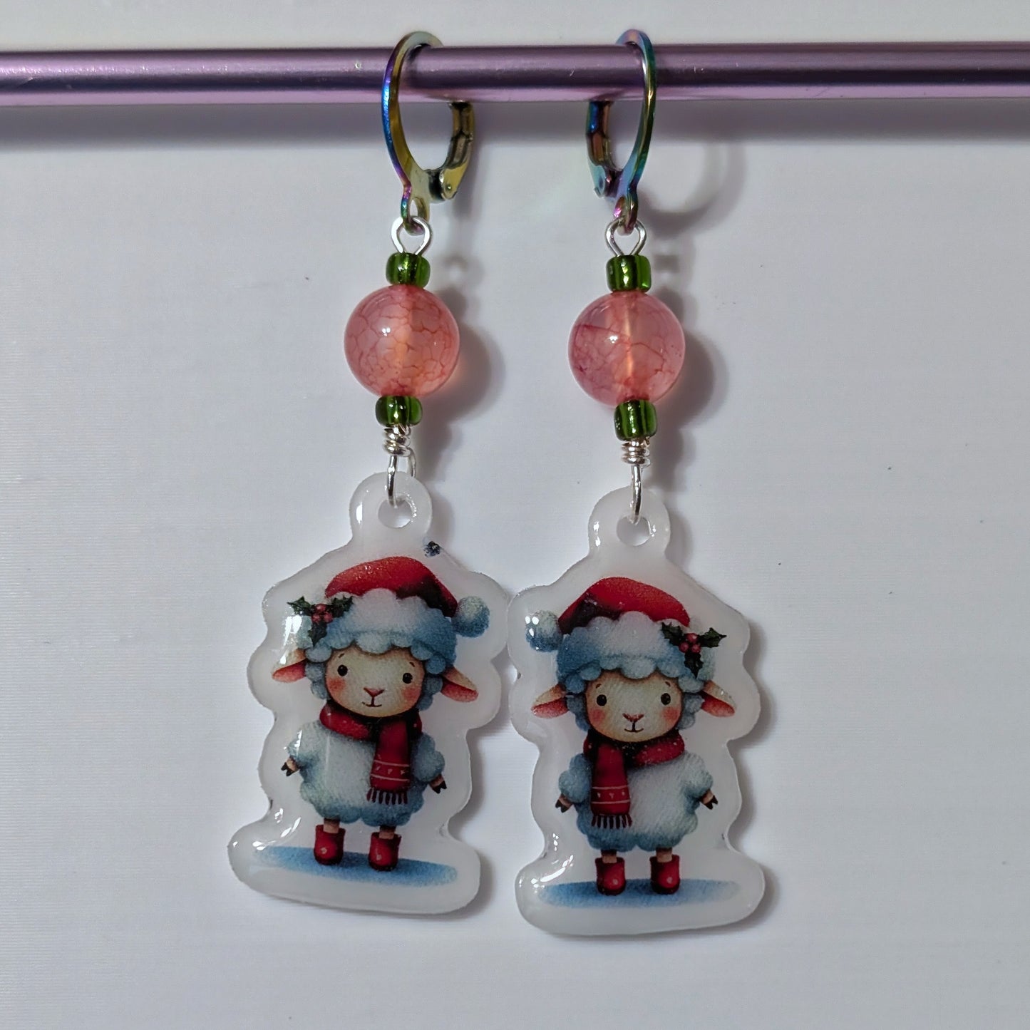 Winter Critters Earrings & Stitch Markers