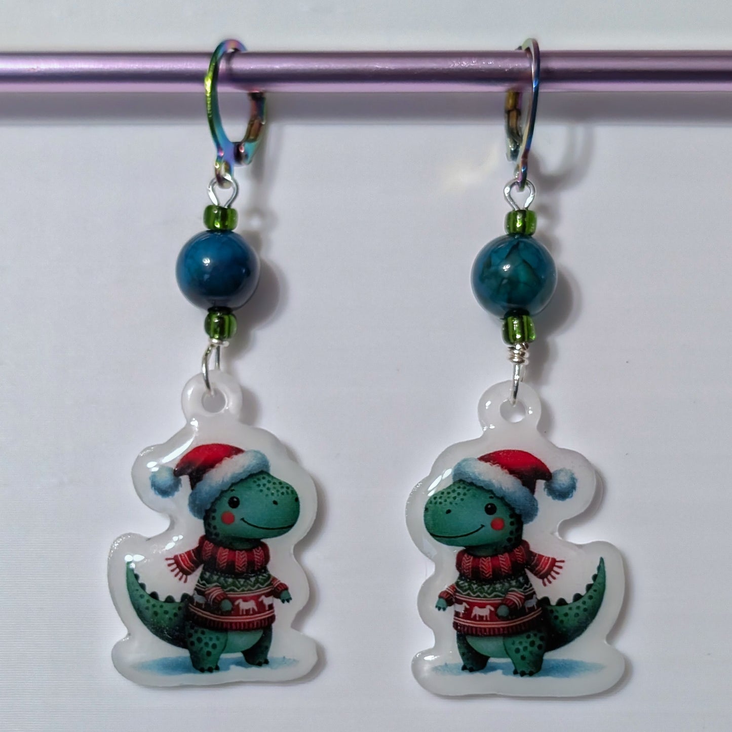 Winter Critters Earrings & Stitch Markers