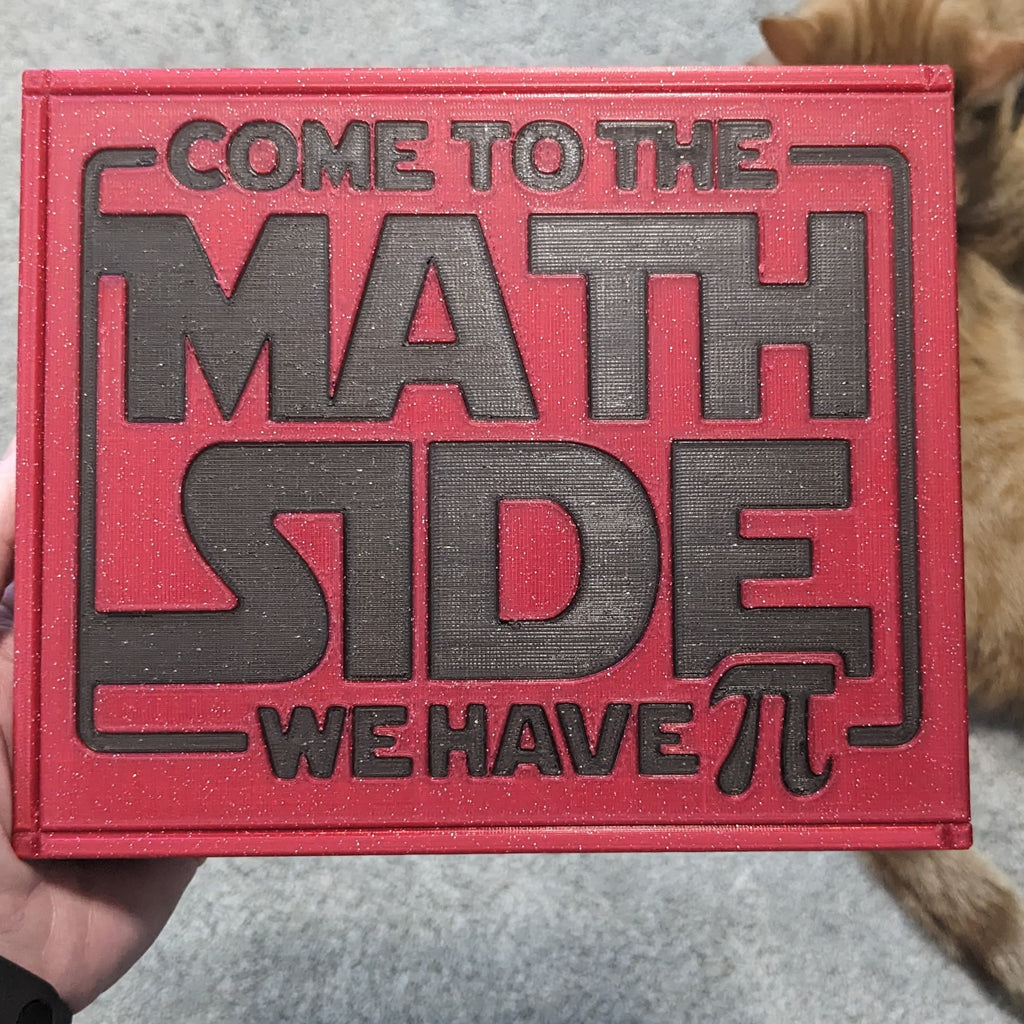 3D printed Notions Box--Come to the Math Side